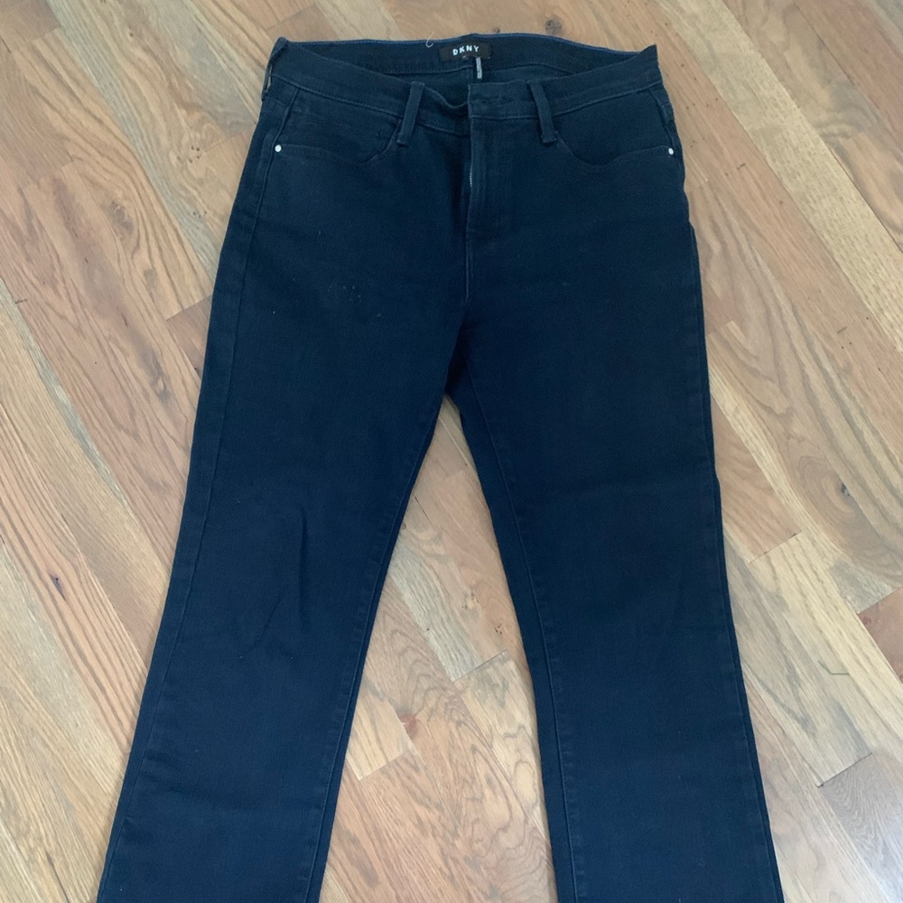 DKNY jeans Bootcut women’s blue cotton blend mid to high rise